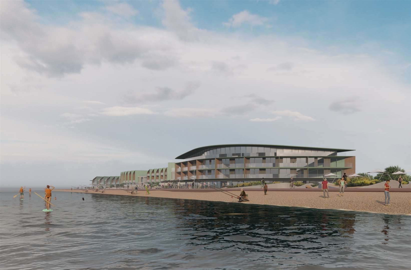 How the planned housing at Princes Parade in Hythe could look. Picture: Hollaway Studio
