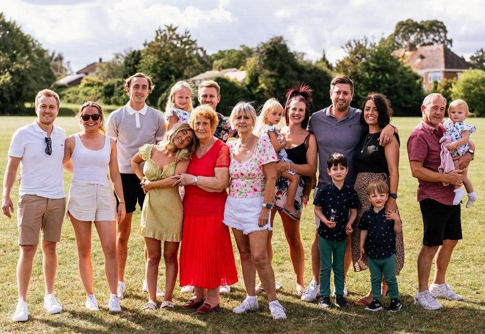 Leonie Botten celebrated her nan's birthday with extended family at the park. Picture: Leonie Botten