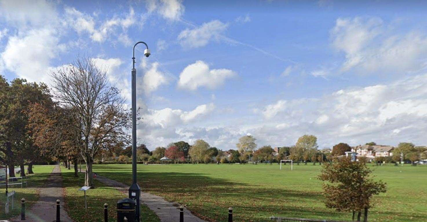 The alleged attack is said to have taken place in Memorial Park in Herne Bay. Picture: Google