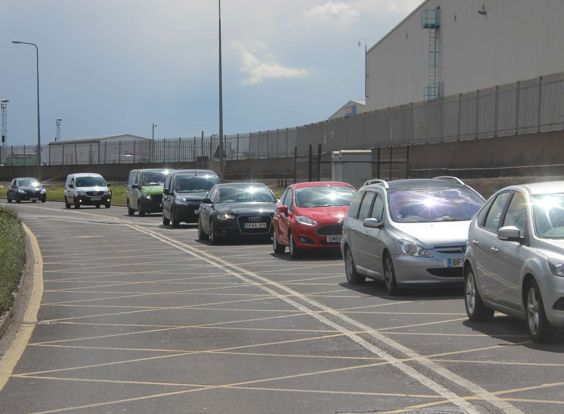 Queues at Brielle Way, Sheppey. File photo.