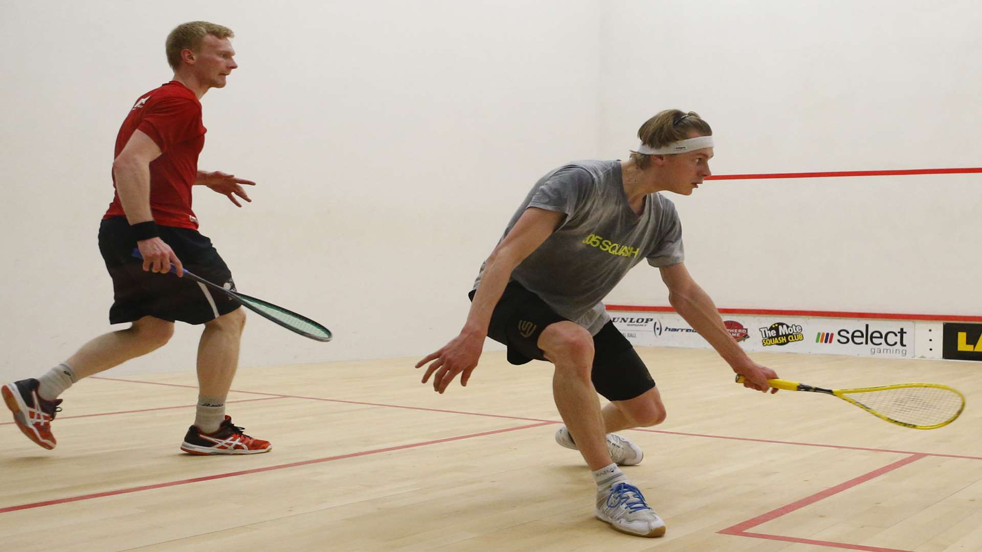England's Tom Ford in command against Wales' Joel Hinds in the final of the Select Gaming Kent Open Picture: Andy Jones