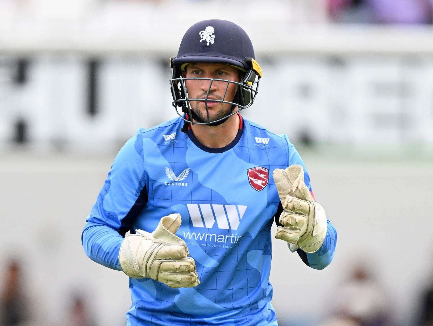 Harry Finch – has signed a new Kent deal until the end of the 2025 season. Picture: Keith Gillard