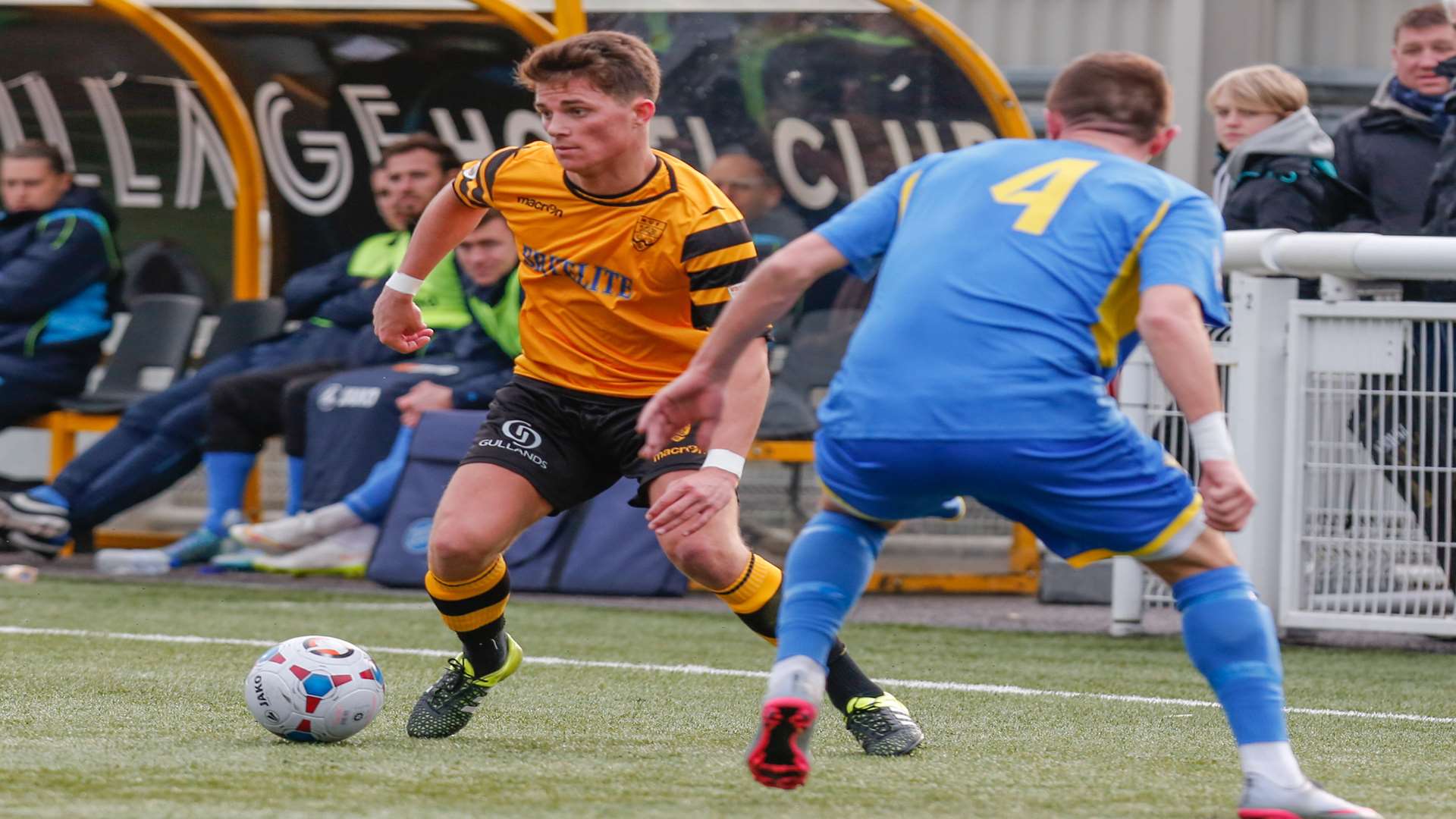 Jack Paxman works an opening for Maidstone Picture: Matthew Walker