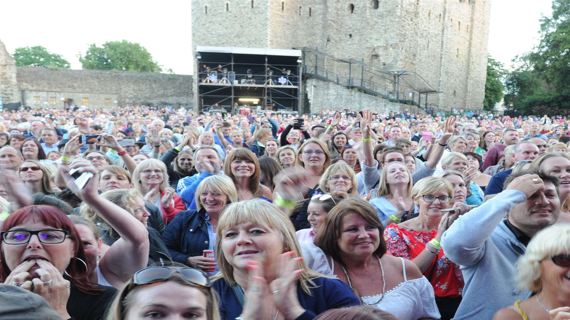 The crowds at Rochester Castle last year. Credit: Steve Crispe