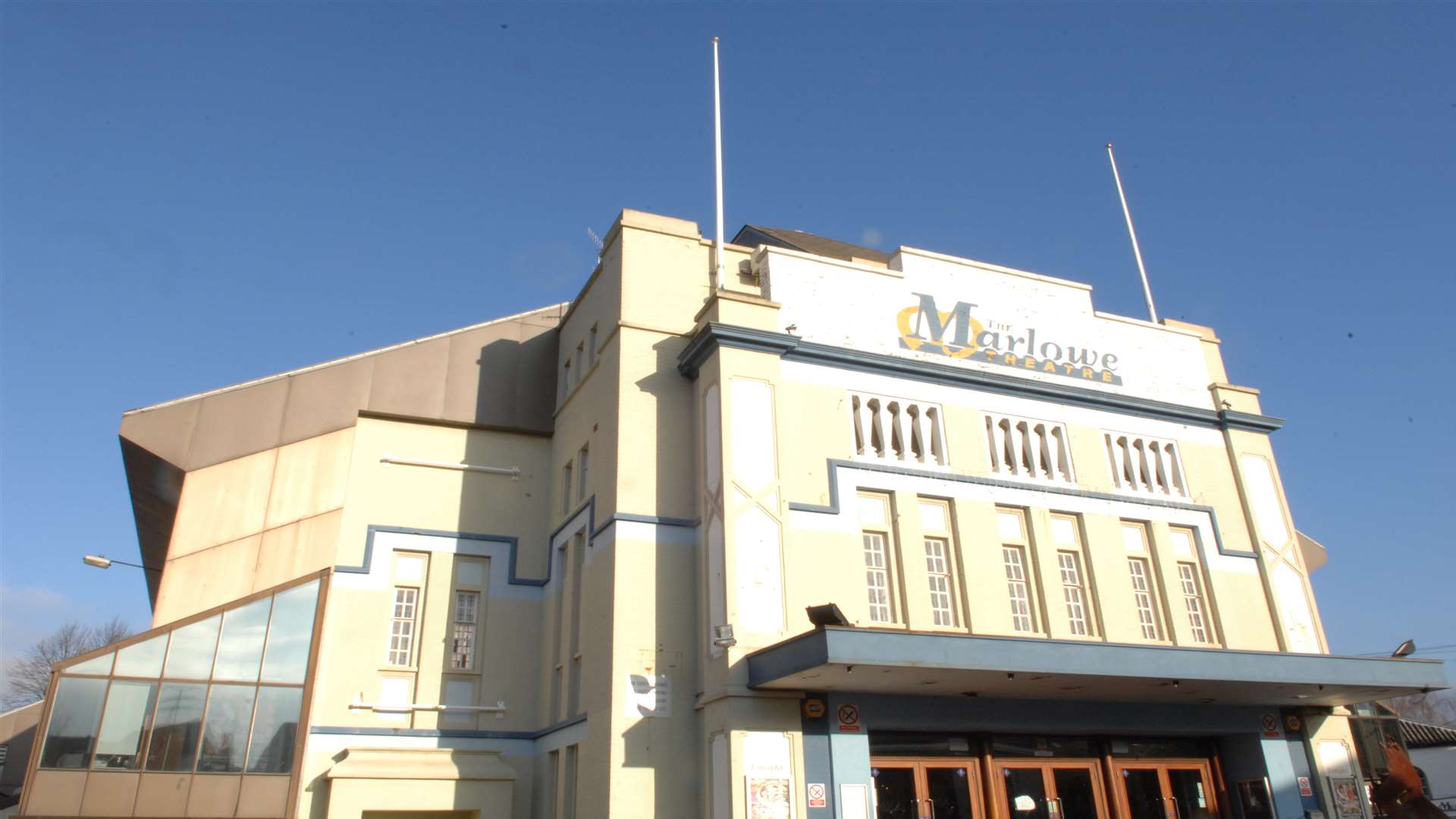 The Marlowe Theatre as it was before it closed in 2009 to be demolished and rebuilt on the same spot