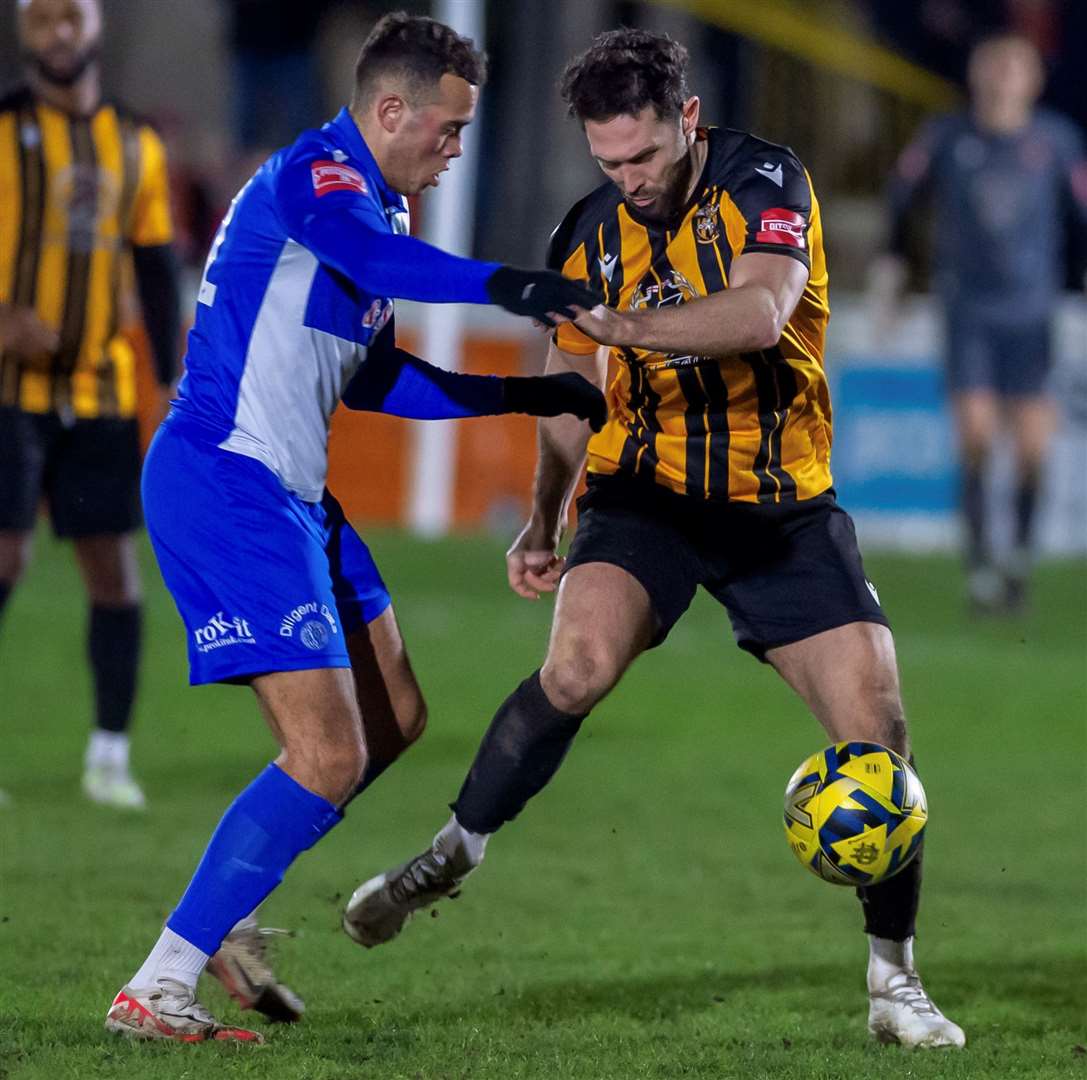 On-loan Folkestone midfielder Dean Rance – missed the match at Whitehawk but has since had his loan extended. Picture: Ian Scammell