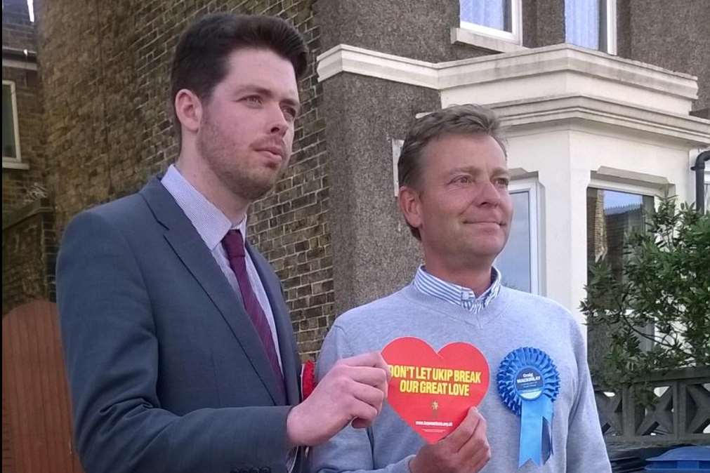Will Scobie is standing for Labour and Craig Mackinlay for the Tories in South Thanet