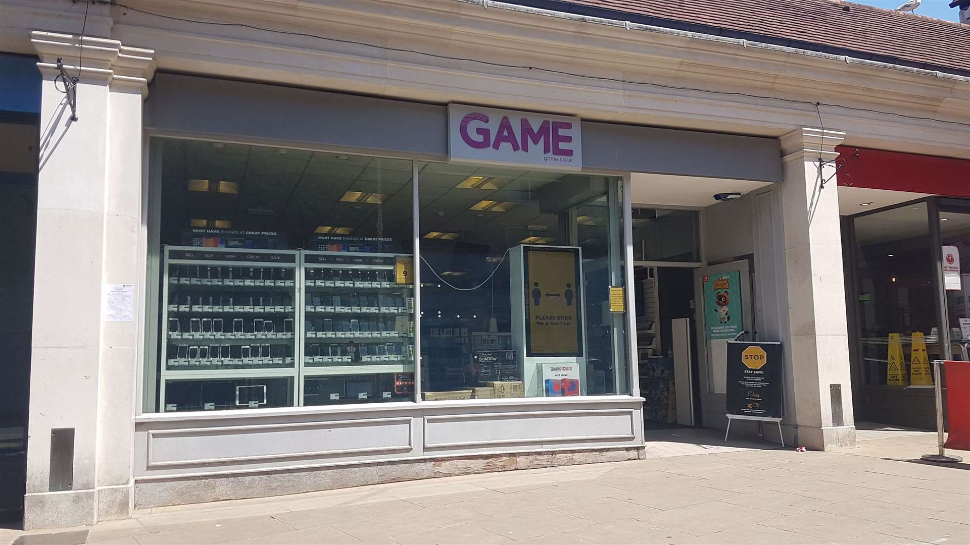 The soon-to-be vacated Game store in Canterbury