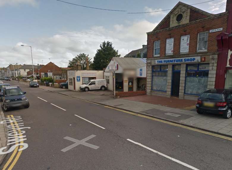 The fire broke out at a property in Sweyn Road in Margate. Picture: Google