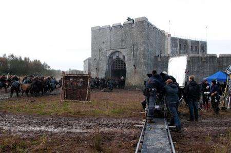 Rochester Castle was recreated in Wales for the filming of Ironclad