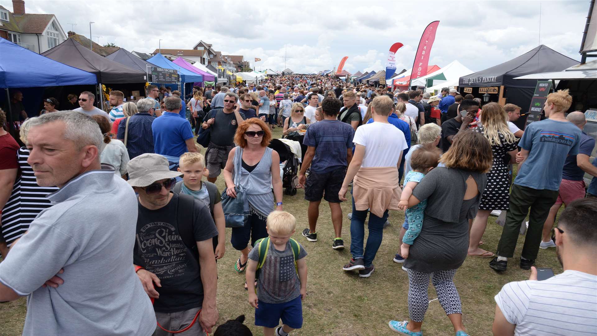 Crowds on the Slopes. Picture: Chris Davey