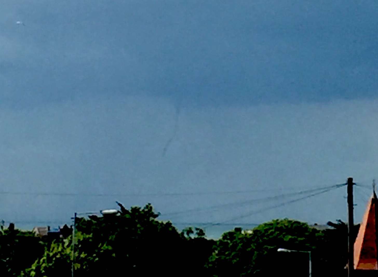 The twister seen from Margate. Picture: Claire Steer