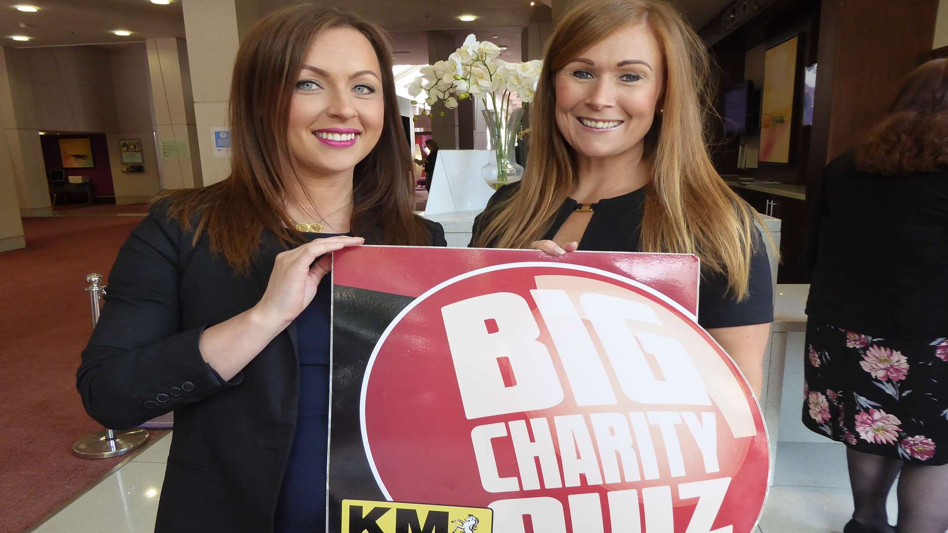 Hayley Morrison and Lindsay Bonner of Office Angels which will be providing runners for the Maidstone heat of the KM Big Charity Quiz on November 17.