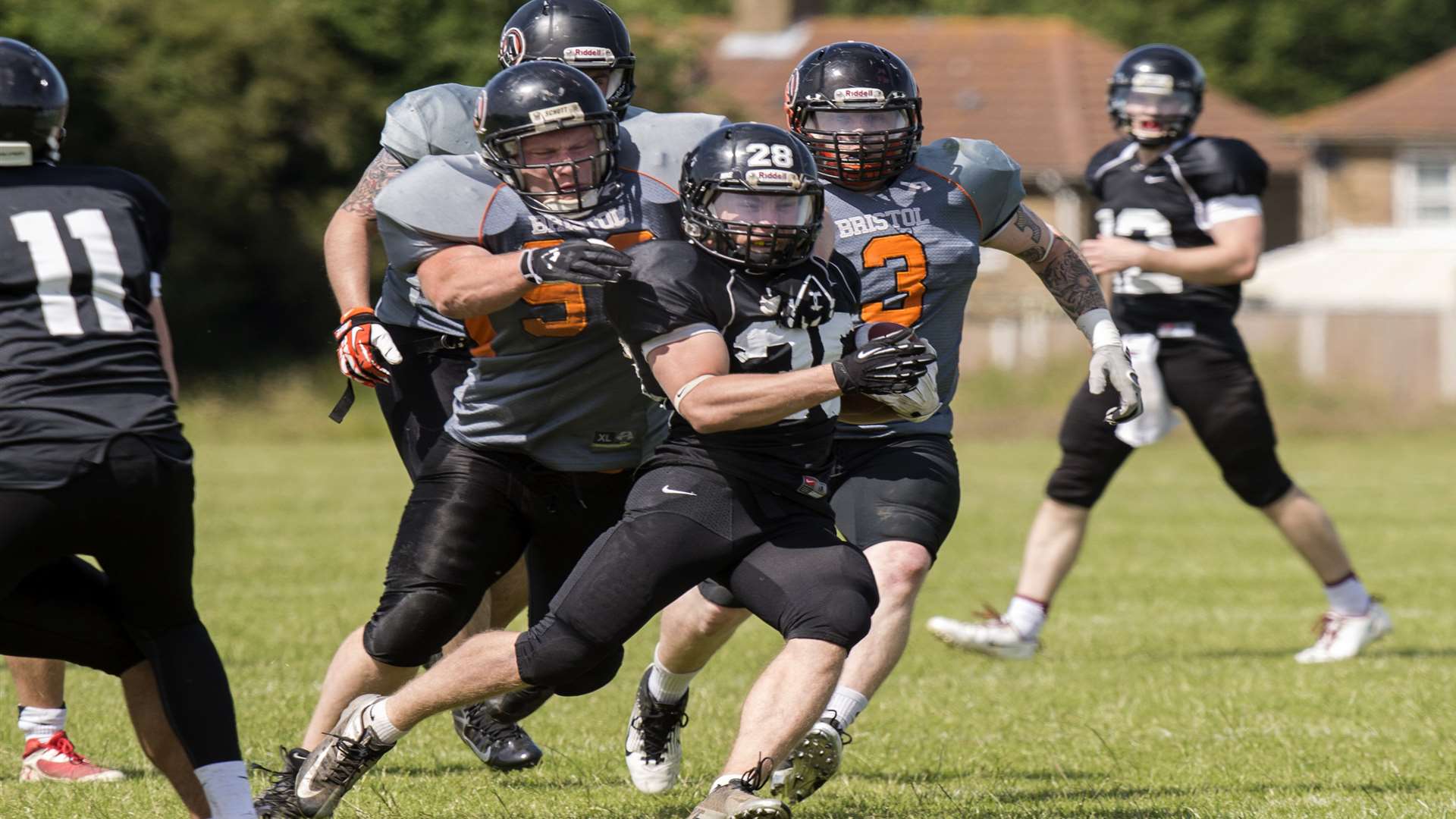 American football is growing in popularity in the UK. Picture: Ken Matcham