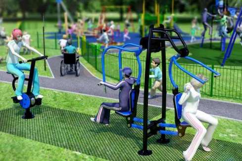 Artist's impression of the new St Radigund's playground. Picture: Wicksteed Leisure