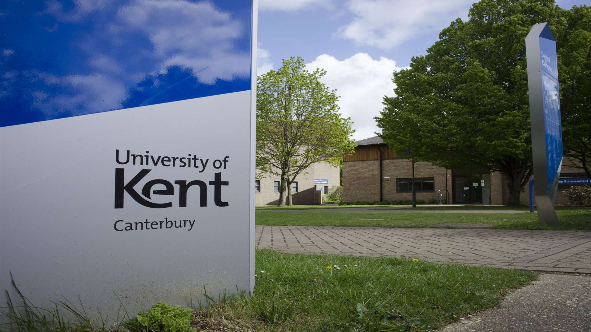 The University of Kent campus in Canterbury