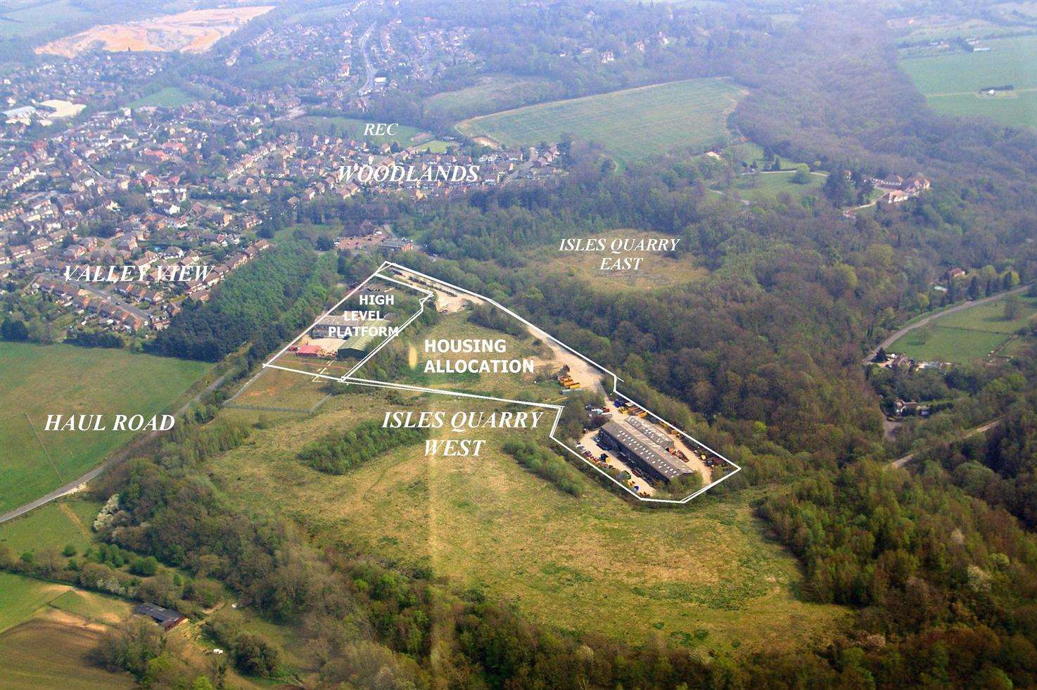 The Isles Quarry site has been at the centre of planning rows for years
