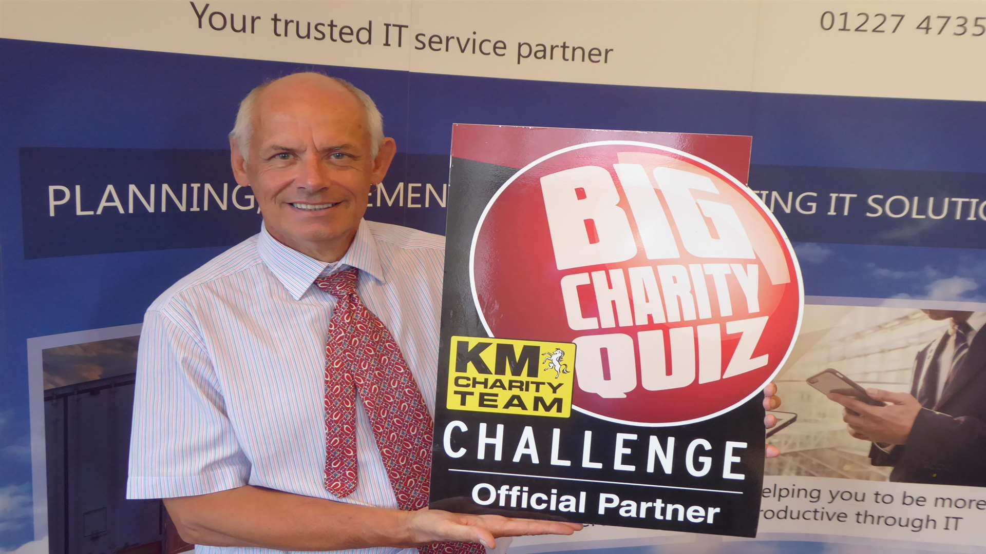 Adrian Bryant, managing director of ADM Computing, which is supporting the KM Big Charity Quiz.
