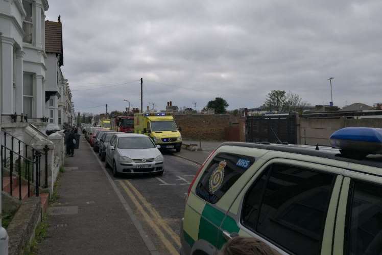 Emergency services are at the scene Picture: Samuel Newstead