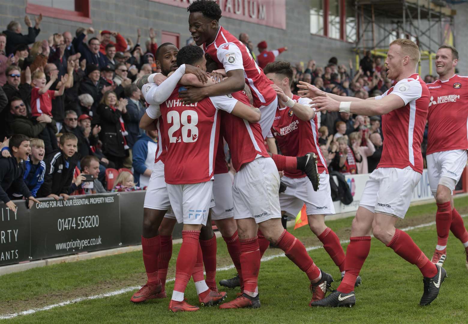 It's already been a memorable first season back in the National League for Ebbsfleet Picture: Andy Payton