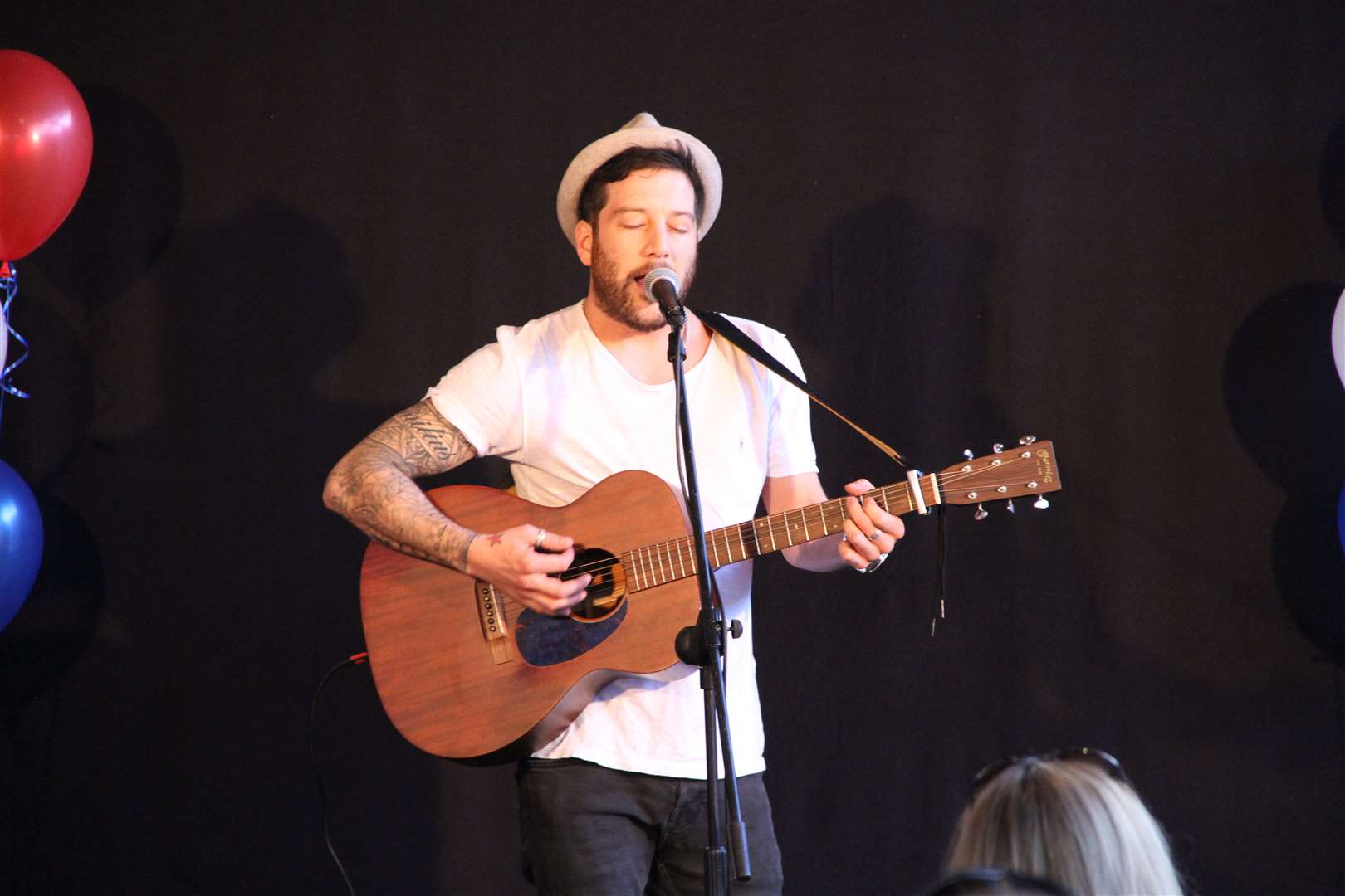 Singer Matt Cardle at the launch of Orchard Theatre's summer season.