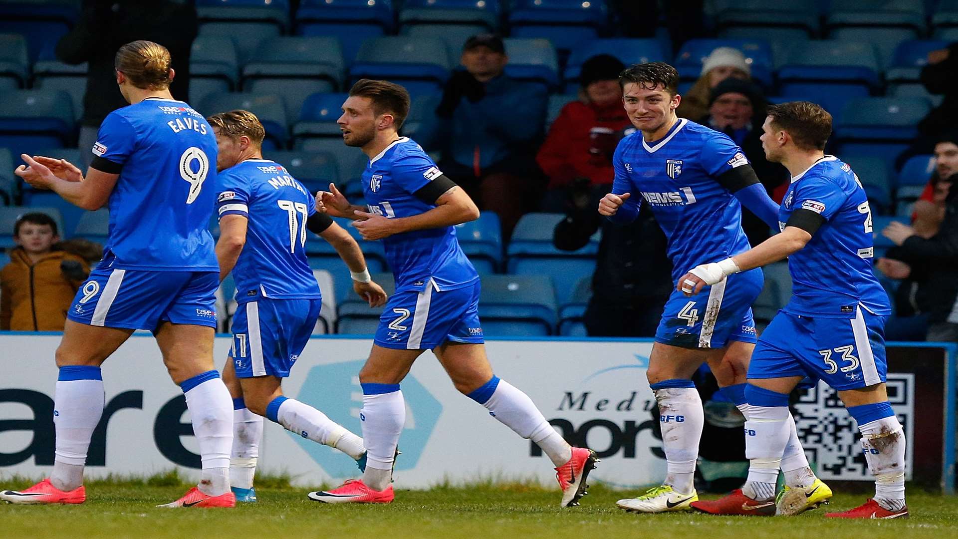 Gills got into their stride after a change of tactics against Bristol Rovers Picture: Andy Jones