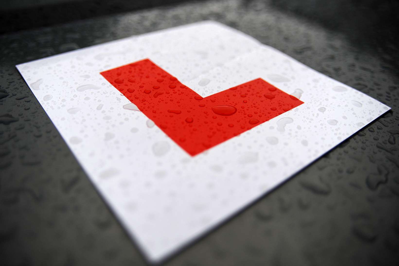 L-plate for learner drivers