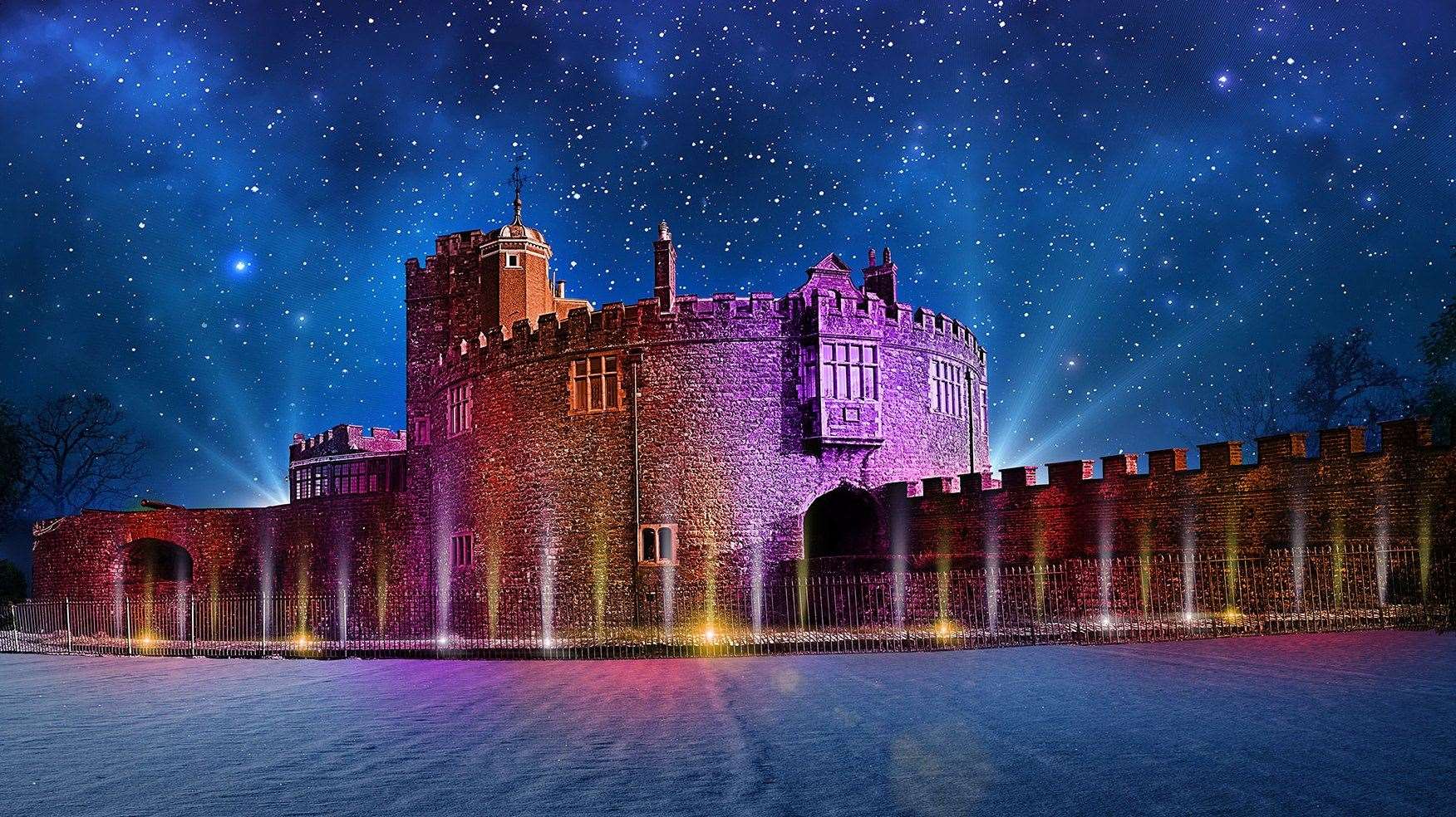 A CGI showing how Walmer Castle will look at Christmas