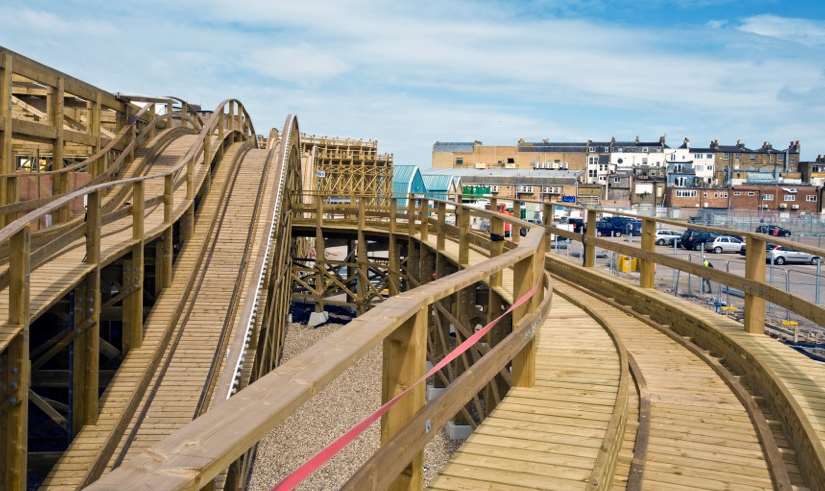 The scenic railway takes shape. Picture: Dreamland_Margate