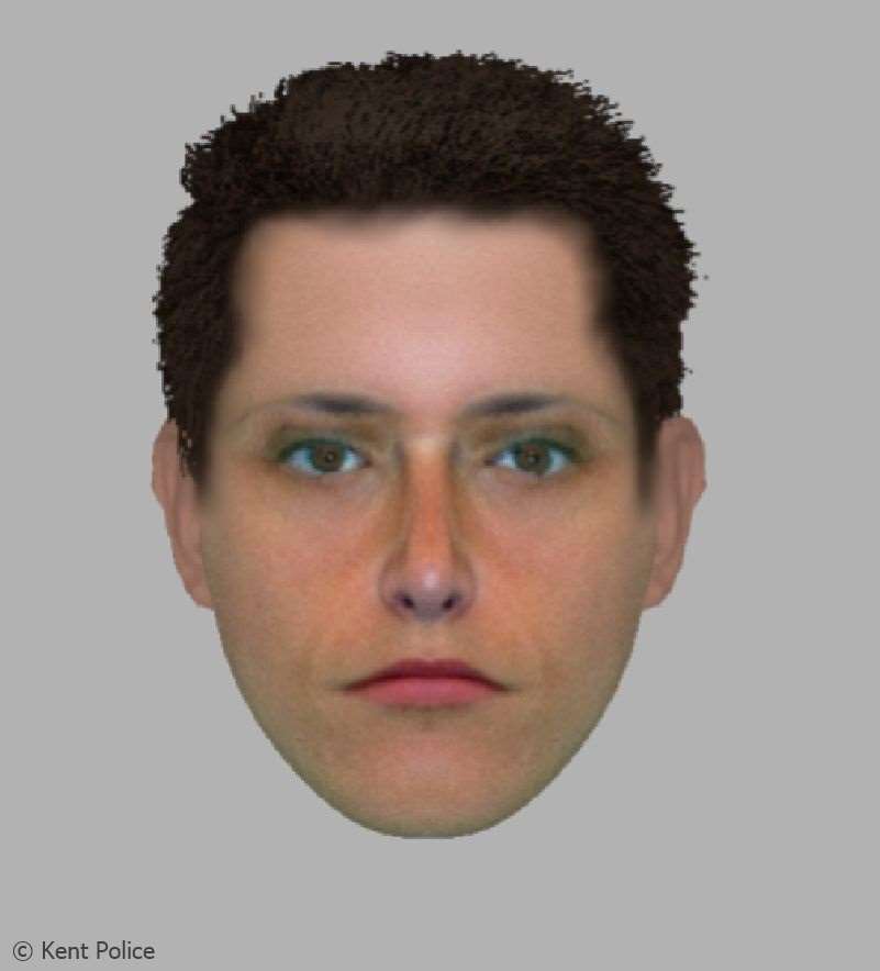 A computer-generated image of one of the suspects. Picture courtesy of Kent Police.
