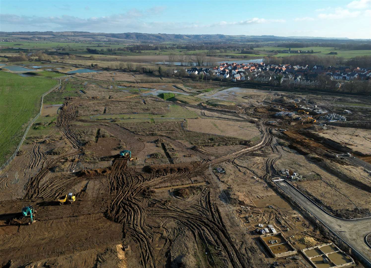 The North Downs can be seen from the development site. Picture: Barry Goodwin