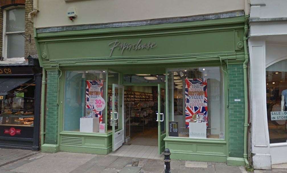 Stationery chain Paperchase is on the brink of administration. Picture: Google Street View