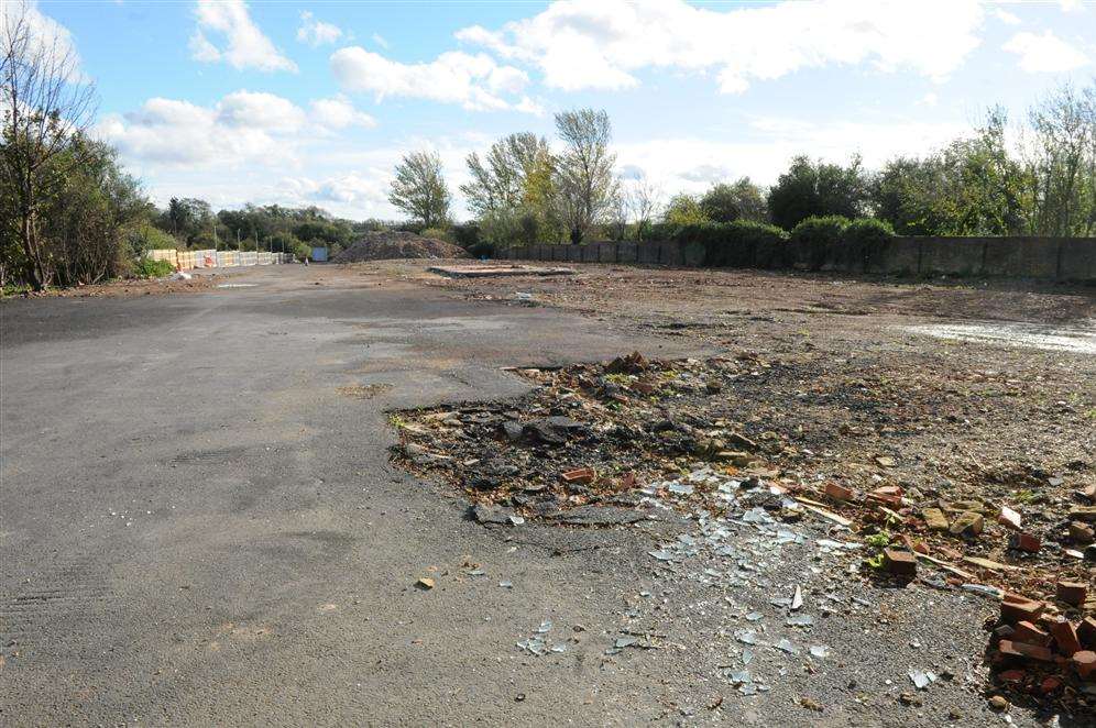The former Faversham Linen Services site, which will be developed