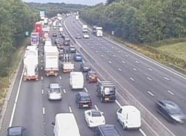 Anybody driving on the M25 is facing long delays
