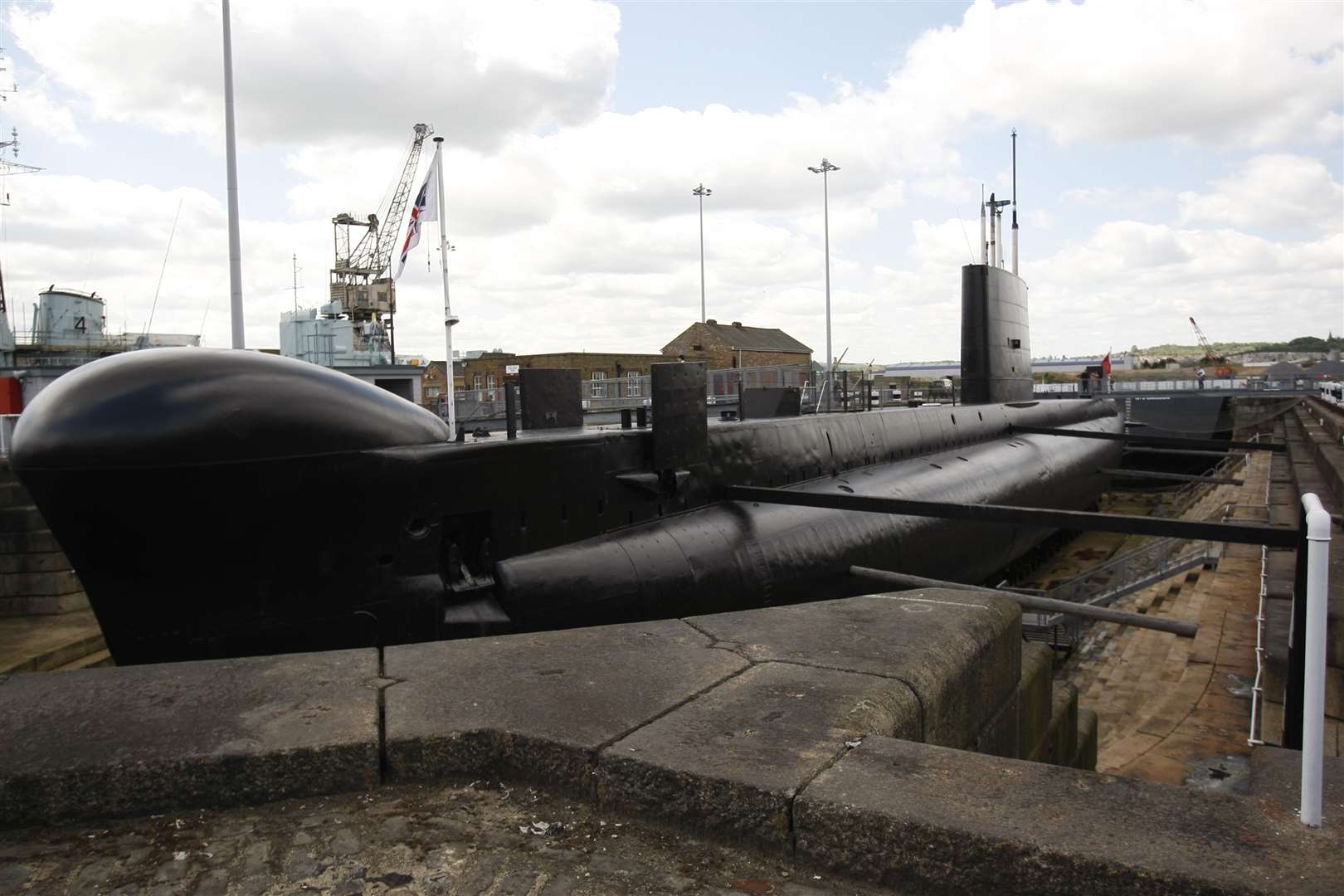 HMS Ocelot was also launched at Chatham and is now an attraction at the Historic Dockyard
