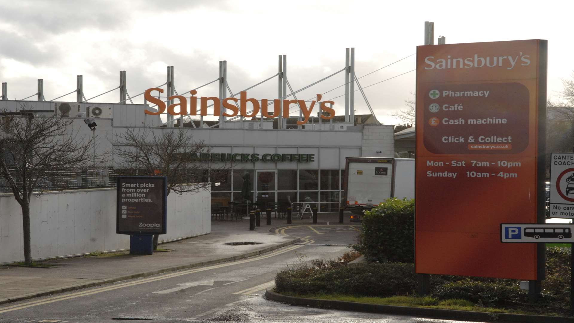 The attack happened near the Sainsbury's store in Canterbury