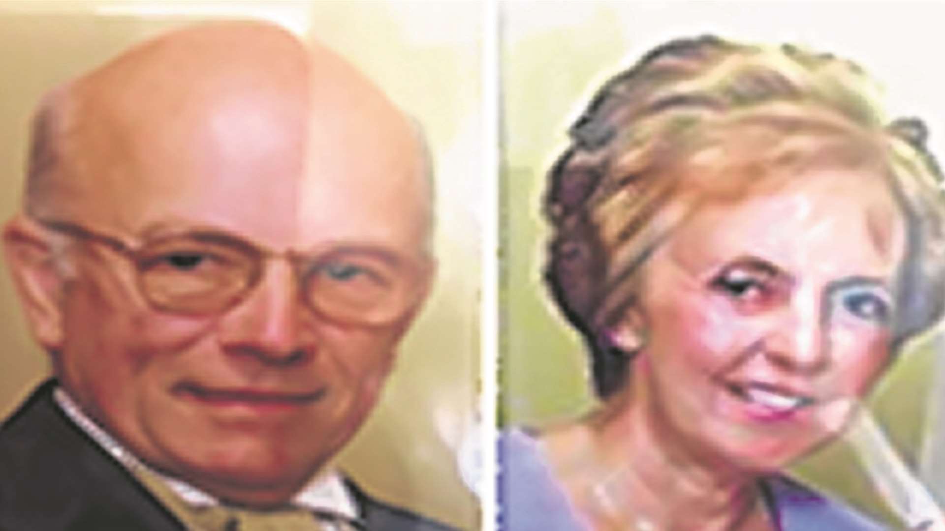Murder victim Peter Stuart and his wife Sylvia, who is still missing.
