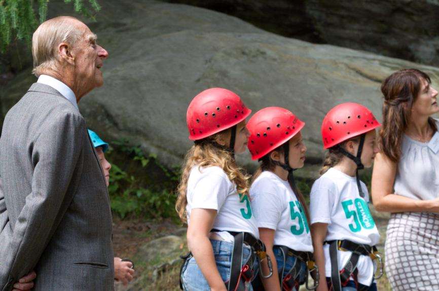 The Duke of Edinburgh visited Bowles to celebrate its 50th birthday