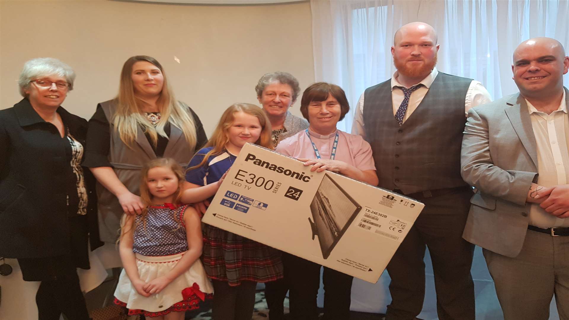 The television was presented to Medway Maritime hospital