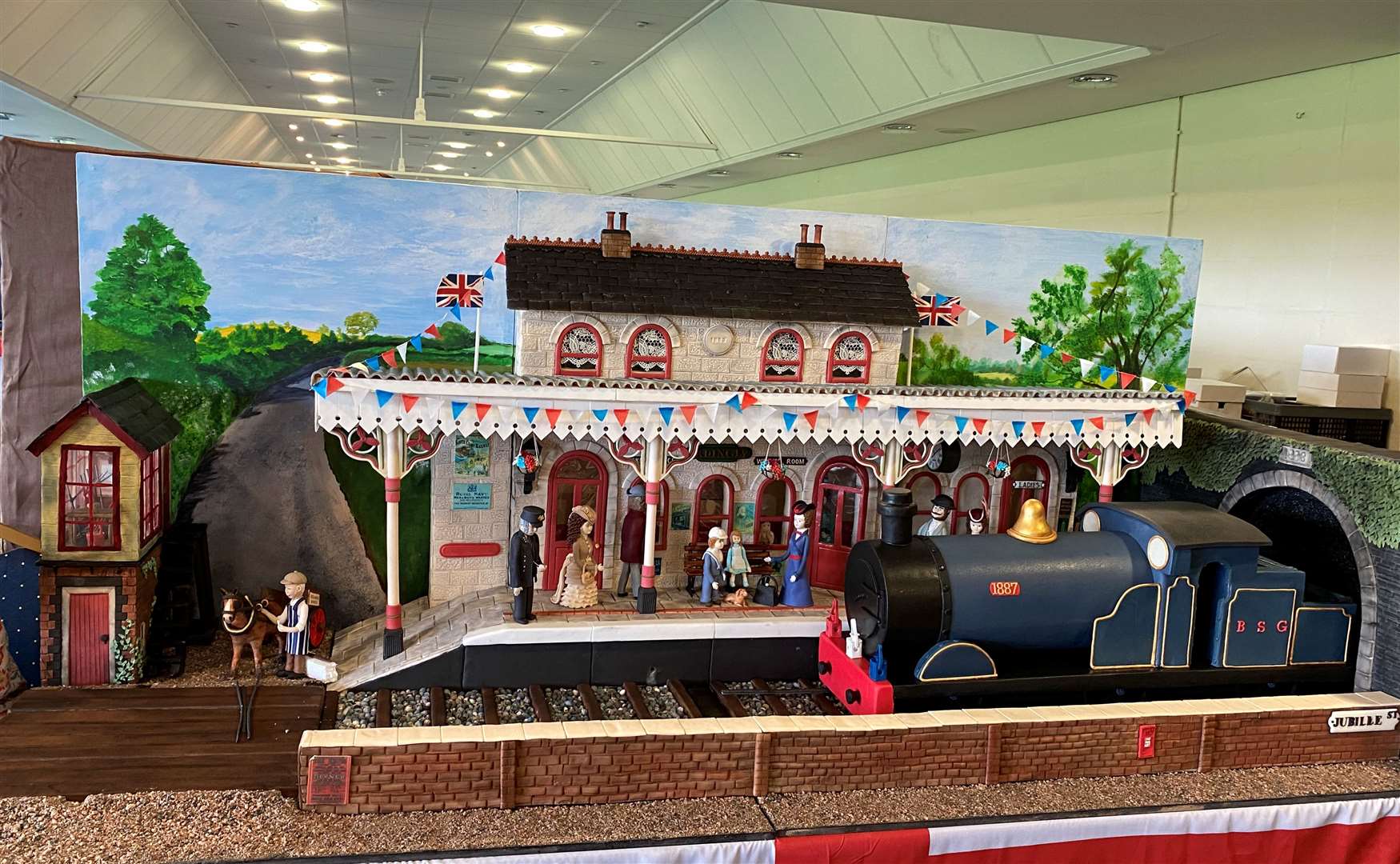 The Gravesend branch of the Sugarcraft Guild has also created a Victorian train station. Picture: Sam Hamer