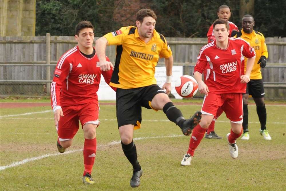 Stuart King in action for Maidstone United