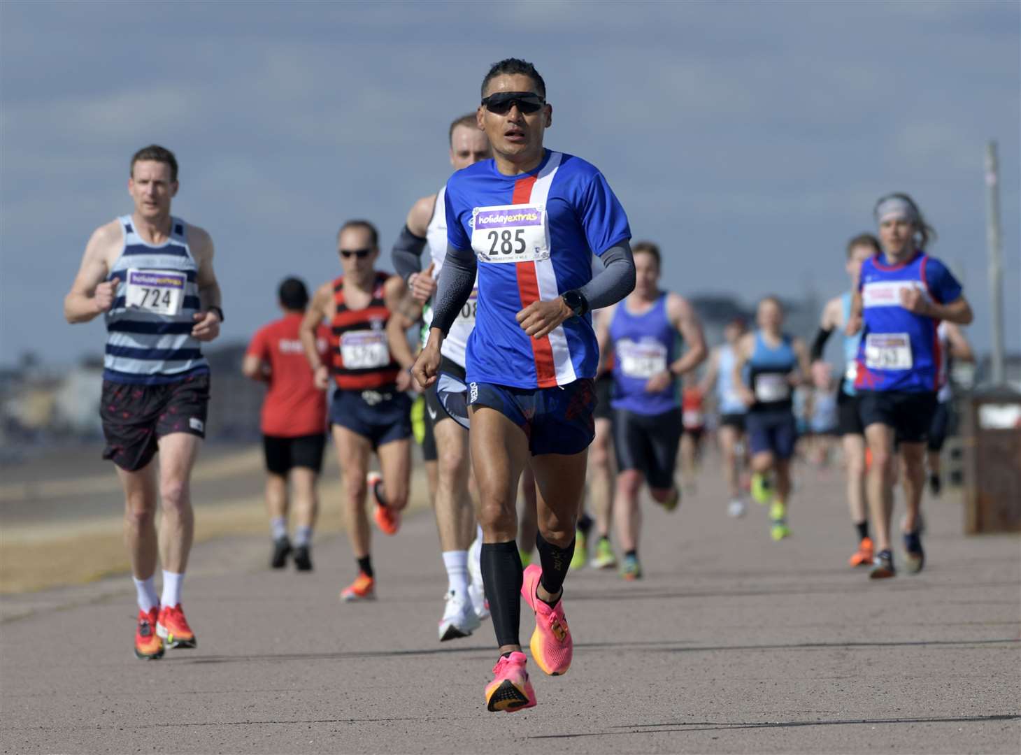 No.285 Prakash Gurung of host club Folkestone Running Club. Picture: Barry Goodwin (63469121)