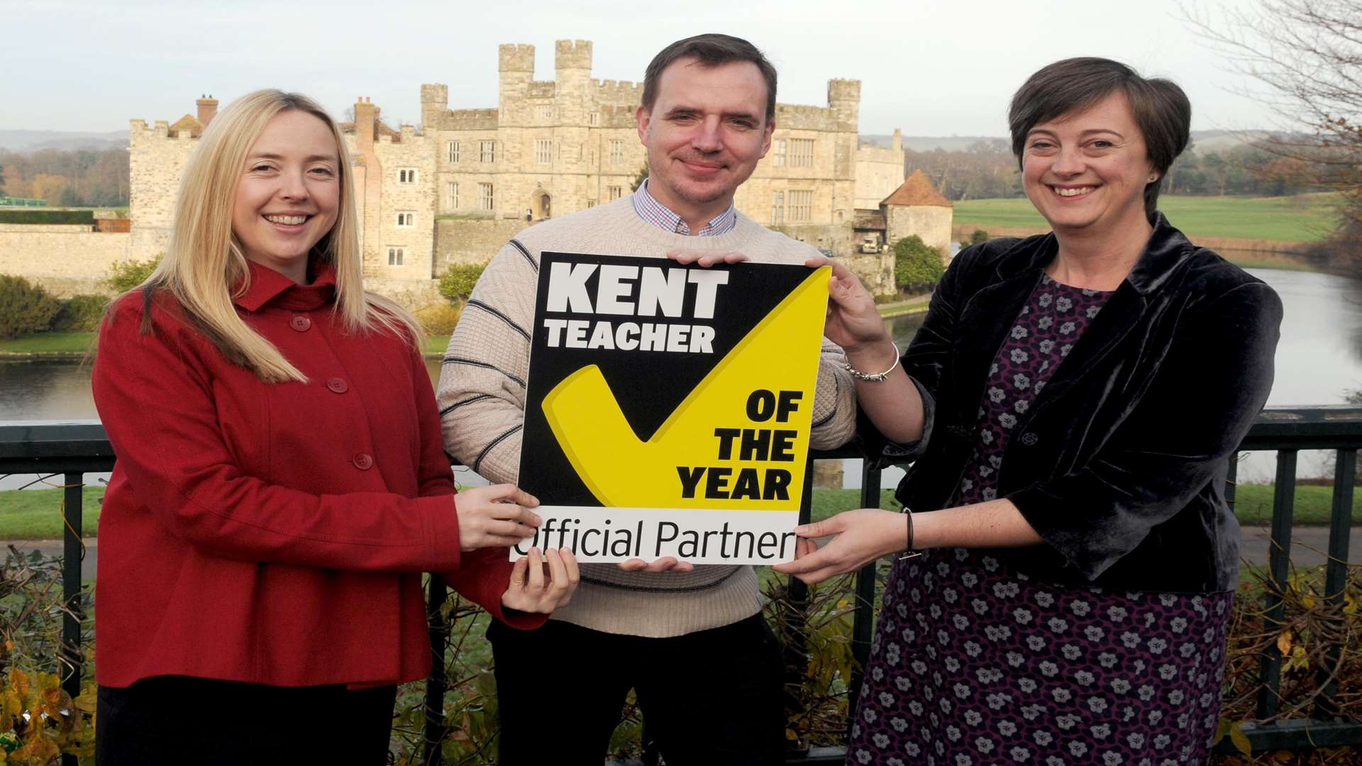 Sally Williamson and Peter Heckel of Project Salus and Nicola Podd from SELT urge parents, pupils and colleagues to nominate their school stars for the Kent Teacher of the Year Awards 2015.