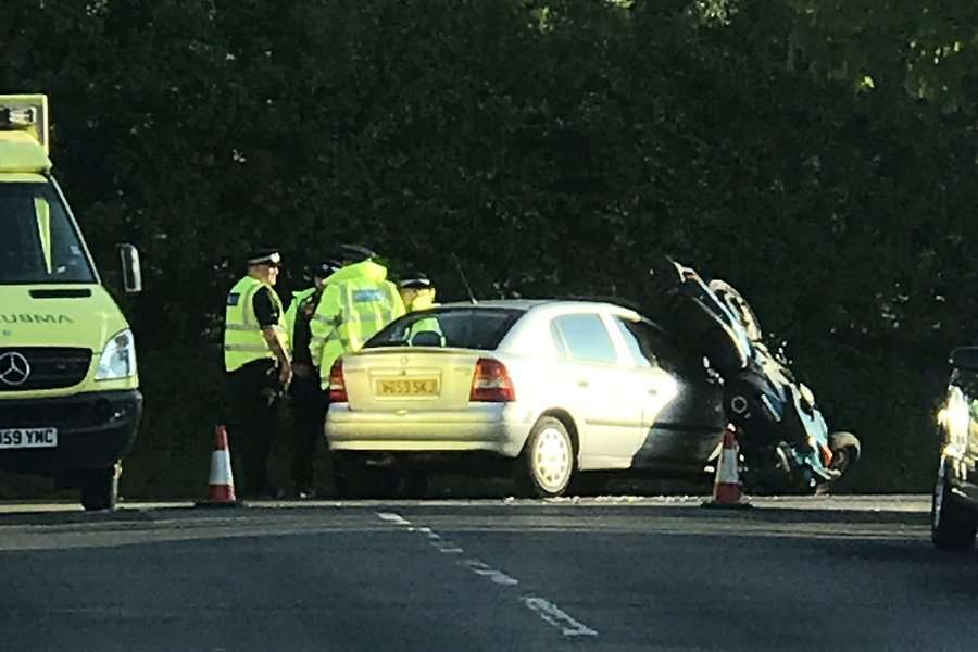 The scene at the A2 Canterbury Road, Faversham. Picture: @Garethcook7 via Kent 999s.