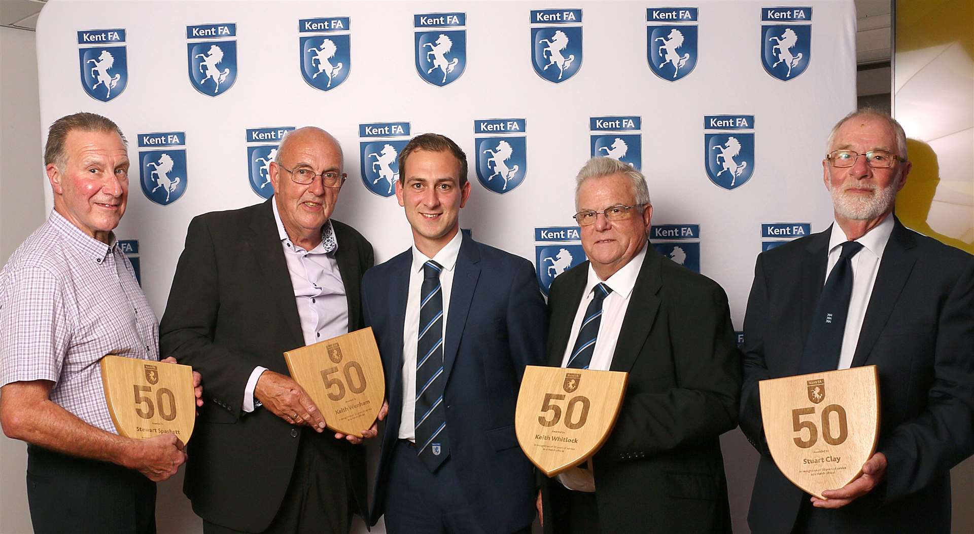 The Kent FA handed out 50-year service awards for officiating
