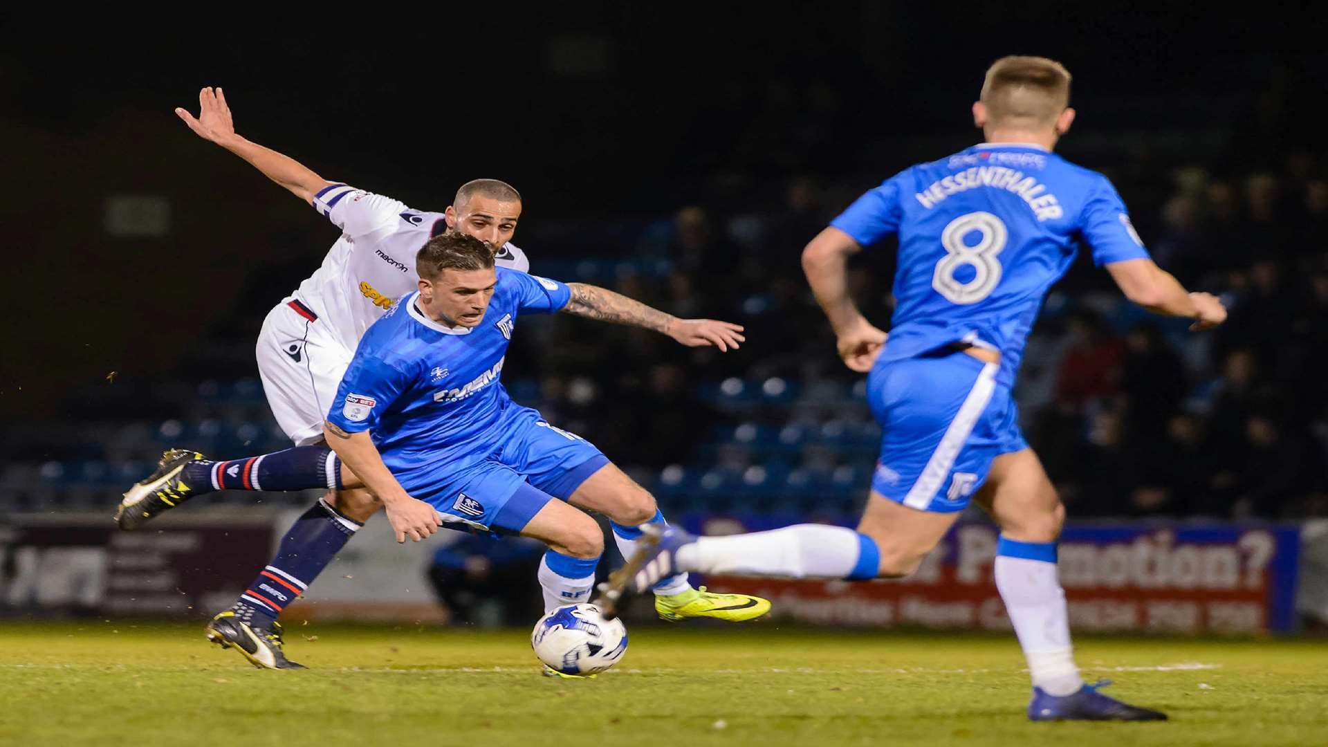 Cody McDonald on the ball for Gills Picture: Andy Payton