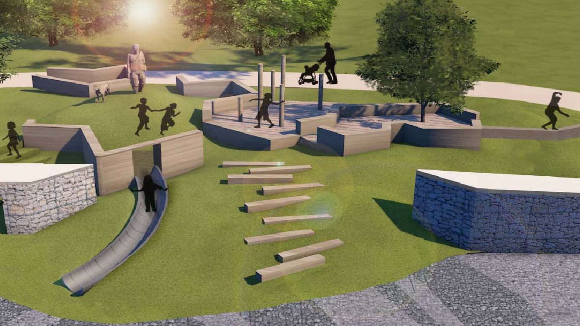 Plans include a play area. Picture: Medway Council