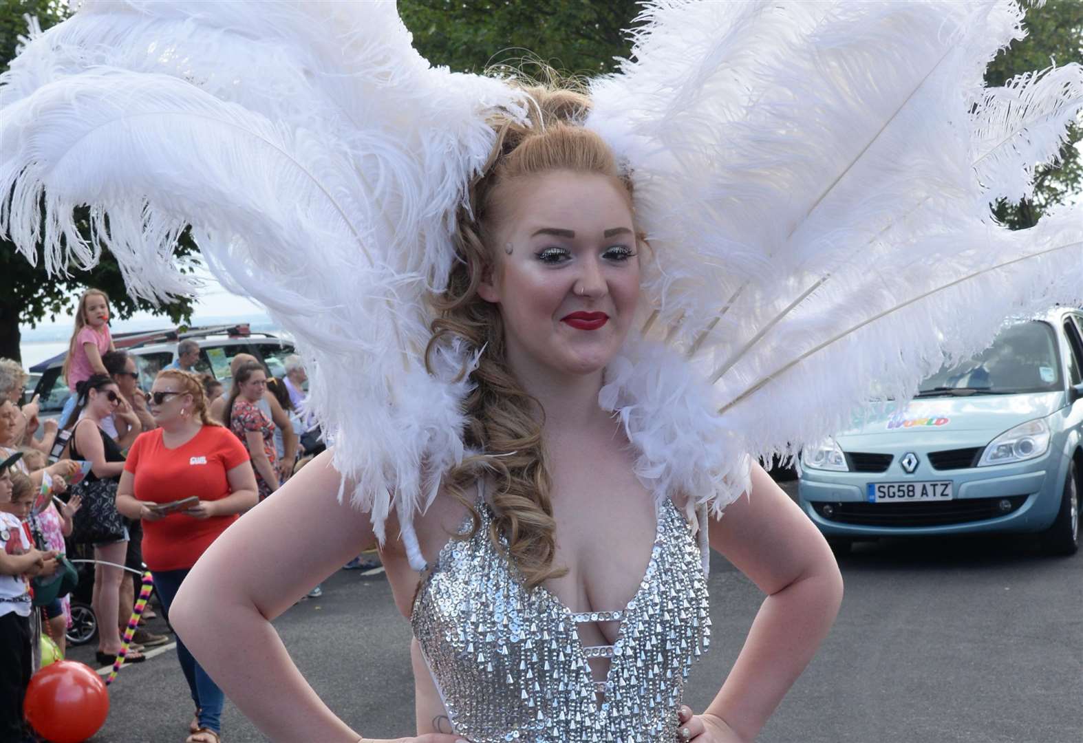 Sarah Hancock in Ramsgate Carnival on Sunday afternoon. Picture: Chris Davey... (3195014)