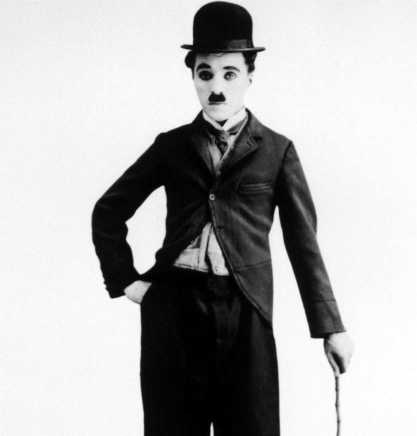 Charlie Chaplin as the tramp
