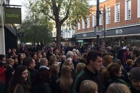 Shoppers were evacuated. Picture: Matt Buckland